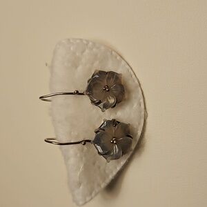 Janice Girardi opal glass handmade sterling silver earrings